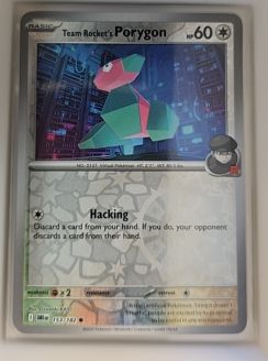 2025 Pokémon SV10: Destined Rivals #153 Team Rocket's Porygon — front