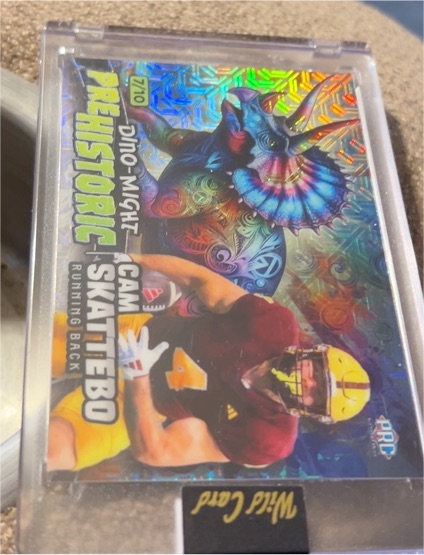 2024 Wild Card Prehistoric Dino-Might #7/10 Cam Skattebo — front