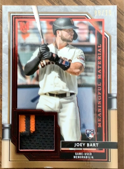 2021 Topps Museum Collection #MMR-JB Joey Bart — front