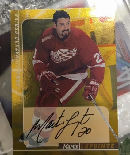 2000-01 ITG Be A Player Signature Series #62 Martin Lapointe — front