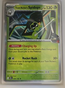 2025 Pokémon SV10: Destined Rivals #020 Team Rocket's Spidops — front