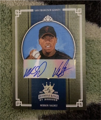 2005 Donruss Diamond Kings Merkin Valdez — front