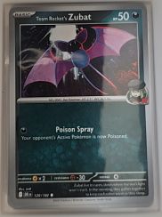 2025 Pokémon SV10: Destined Rivals #120 Team Rocket's Zubat — front