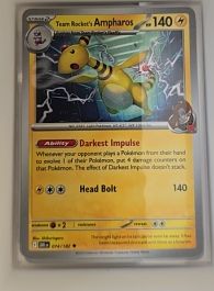 2025 Scarlet & Violet Series - Destined Rivals Team Rocket's Ampharos #074/182 — front