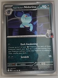 2025 Pokémon SV10: Destined Rivals #115 Team Rocket's Nidorina — front