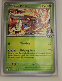 2025 Pokémon TCG Destined Rivals #001 Ethan's Pinsir — front