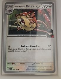 2025 Pokémon TCG Destined Rivals #148 Team Rocket's Raticate — front