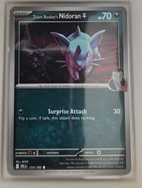 2025 Pokémon SV10: Destined Rivals #114 Team Rocket's Nidoran F — front