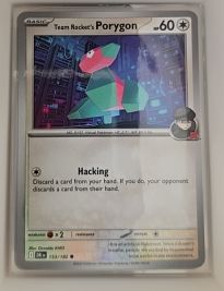 2025 Scarlet & Violet Destined Rivals #153 Team Rocket's Porygon — front