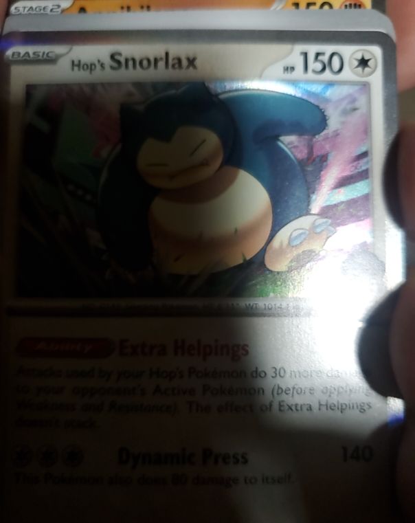 2025 Pokémon SV09: Journey Together #117 Hop's Snorlax — front