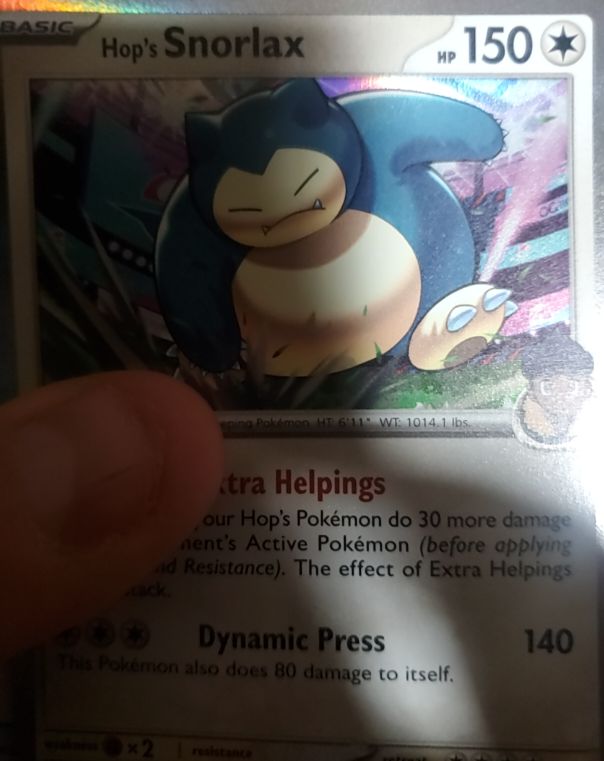2022 Pokémon TCG Journey Together #117 Hop's Snorlax — front