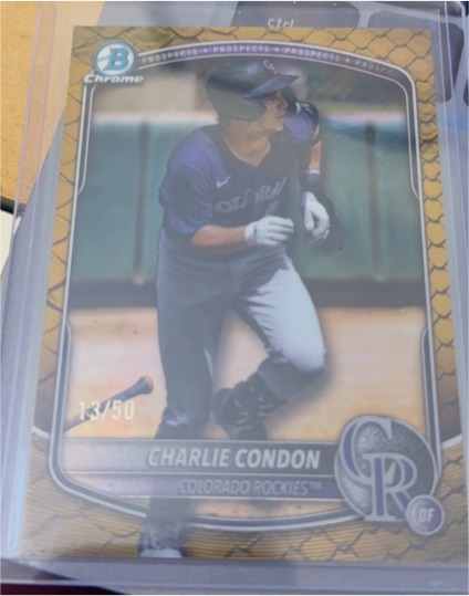 2025 Bowman Chrome #BCP-248 Charlie Condon — front