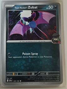 2025 Pokémon SV10: Destined Rivals #120 Team Rocket's Zubat — front