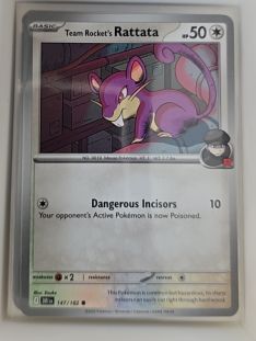 2025 Pokémon Scarlet & Violet Destined Rivals #147 Team Rocket's Rattata — front