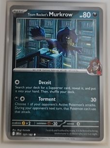 2025 Pokémon SV10: Destined Rivals #127 Team Rocket's Murkrow — front