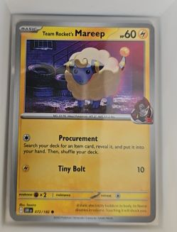 2025 Pokémon TCG Destined Rivals #72 Team Rocket's Mareep — front