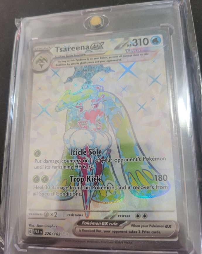 2023 Pokémon SV04: Paradox Rift #220 Tsareena EX — front