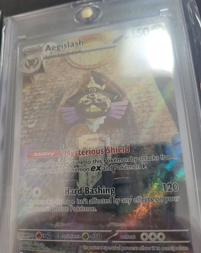 2023 Pokémon Paradox Rift #210 Aegislash Illustration Rare — front
