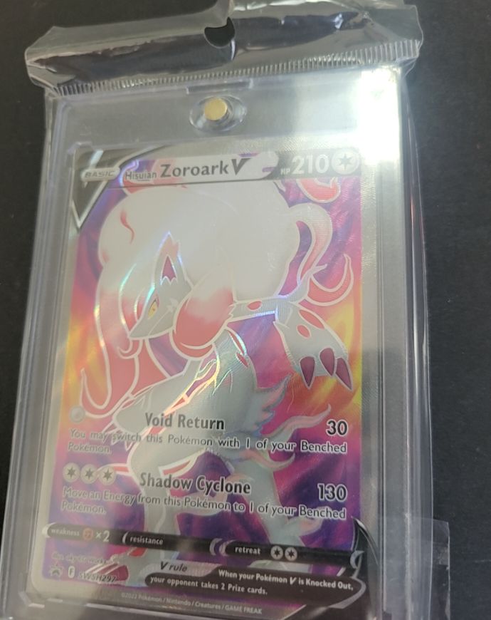 2022 Pokémon TCG SWSH297 Hisuian Zoroark V — front