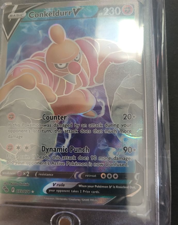 2020 Pokémon GO #073 Conkeldurr V — front