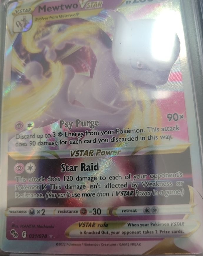 2022 Pokémon GO #031 Mewtwo VSTAR — front