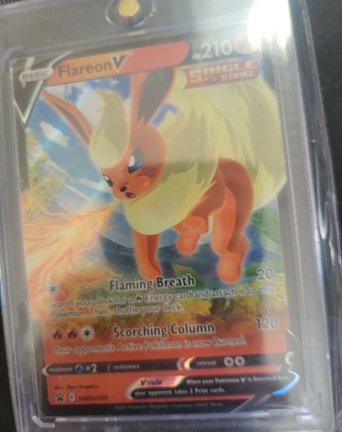 2021 Pokemon Sword & Shield Promo #SWSH149 Flareon V — front