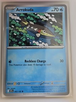 2025 Pokémon TCG Destined Rivals #62 Arrokuda — front