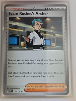 2025 Pokémon SV10: Destined Rivals #170 Team Rocket's Archer — front