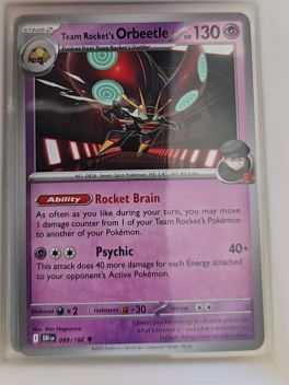 2025 Pokémon SV10: Destined Rivals #089 Team Rocket's Orbeetle — front