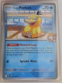 2025 Pokémon SV10: Destined Rivals #045 Misty's Psyduck — front