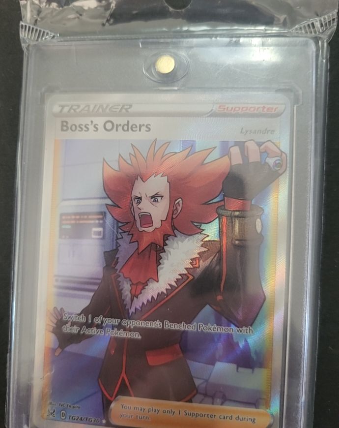 2022 Pokemon Lost Origin #TG24 Boss's Orders Full Art Trainer Gallery — front