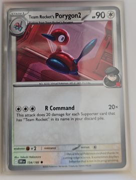 2023 Pokémon SV10: Destined Rivals #154 Team Rocket's Porygon2 — front