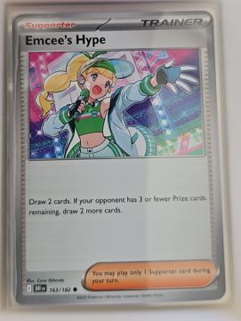 2025 Pokémon SV10: Destined Rivals #163 Emcee's Hype — front