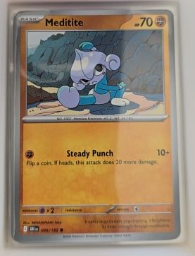 2025 Pokémon SV10: Destined Rivals #099 Meditite — front