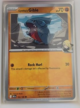 2025 Pokémon SV10: Destined Rivals #102 Cynthia's Gible — front