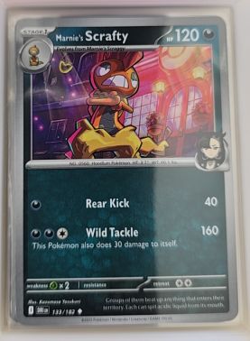 2025 Pokémon SV10: Destined Rivals #133 Marnie's Scrafty — front