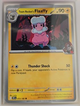 2025 Pokémon SV10: Destined Rivals #073 Team Rocket's Flaaffy — front