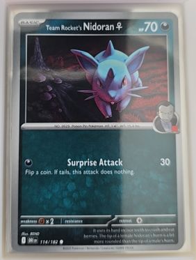 2025 Pokémon SV10 Destined Rivals #114 Team Rocket's Nidoran ♀ — front
