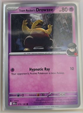 2023 Pokémon SV10: Destined Rivals #079 Team Rocket's Drowzee — front