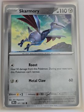 2025 Pokemon Scarlet & Violet Destined Rivals #141 Skarmory — front