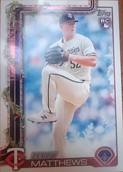 2025 Topps Holiday #H68 Zebby Matthews — front
