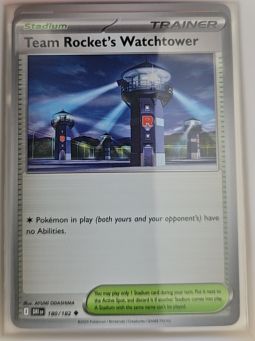 2025 Scarlet & Violet Destined Rivals #180 Team Rocket's Watchtower — front