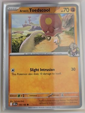 2025 Pokémon SV10: Destined Rivals #109 Arven's Toedscool — front