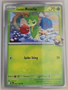 2025 Pokémon SV10: Destined Rivals #007 Cynthia's Roselia — front