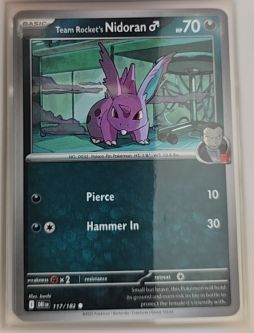 2025 Pokémon Scarlet & Violet Destined Rivals #117 Team Rocket's Nidoran Male — front