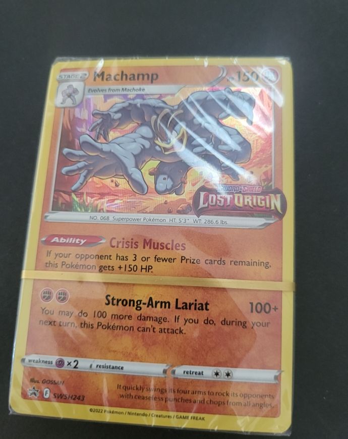 2022 Pokémon Sword & Shield Lost Origin #SWSH243 Machamp — front