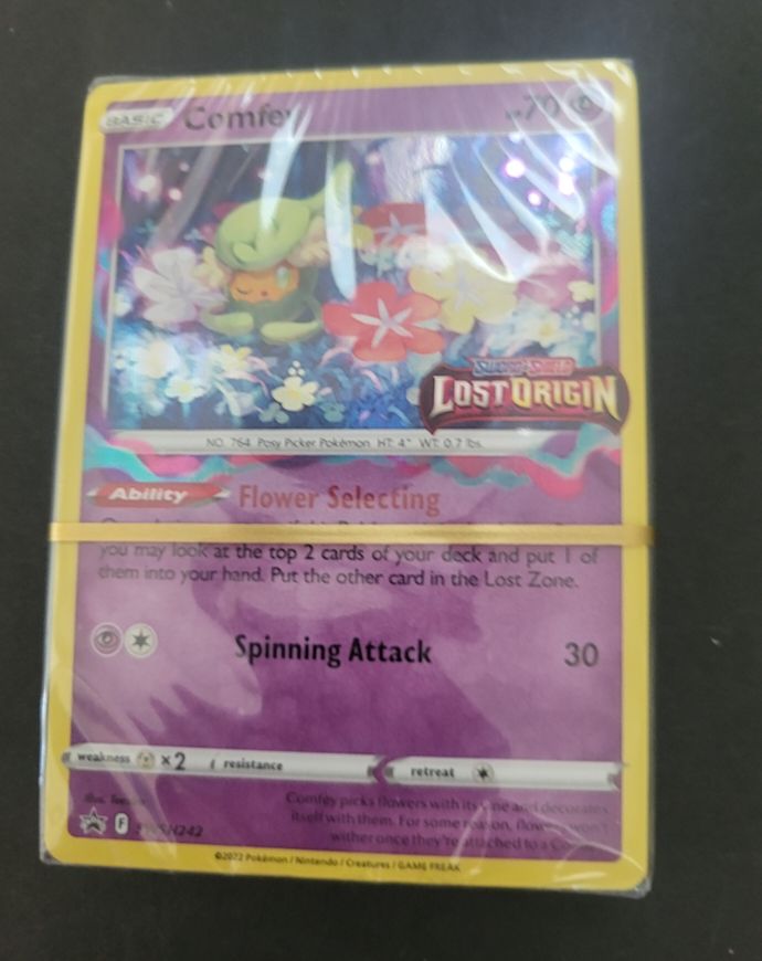 2022 Pokemon Lost Origin #SWSH242 Comfey — front