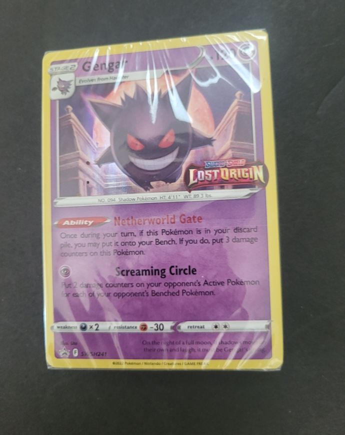 2022 Pokémon SWSH241 Gengar Lost Origin Black Star Promo — front