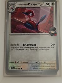 2025 Pokémon Scarlet & Violet Destined Rivals #154 Team Rocket's Porygon2 — front