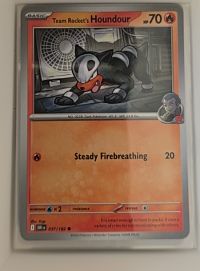 2025 Pokémon Scarlet & Violet Destined Rivals #037 Team Rocket's Houndour — front